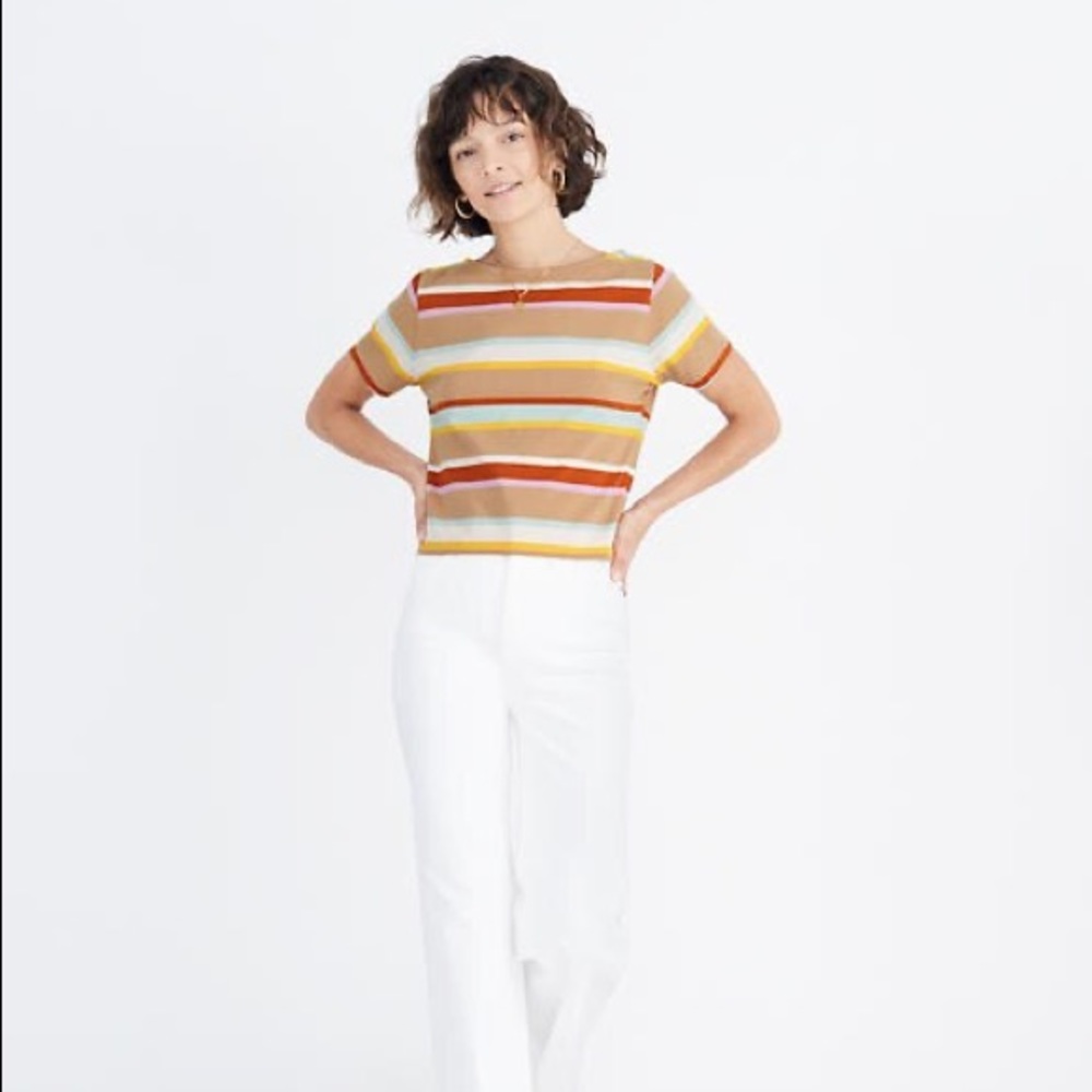Madewell Stripe Boxy T-shirt - Picture 4 of 4